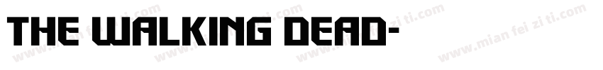 the walking dead字体转换